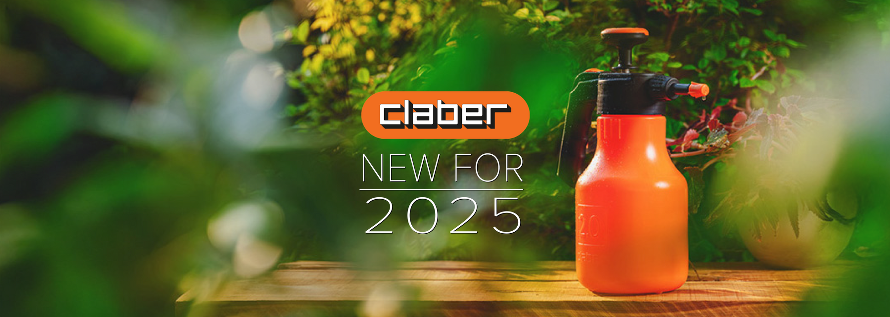 new for claber in 2025, sprayer and manual irrigation timer