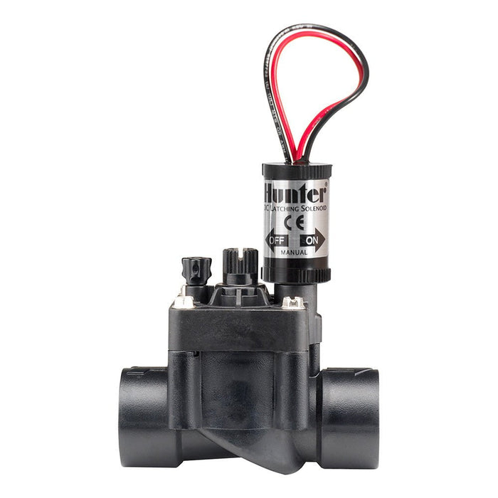 Solenoid Valves and Accessories Hunter 1" PGV Irrigation Valve w/ Flow Control - 9v DC Latching Solenoid